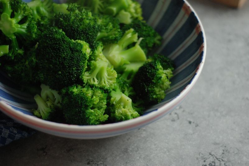 Blanched broccoli Blanched broccoli