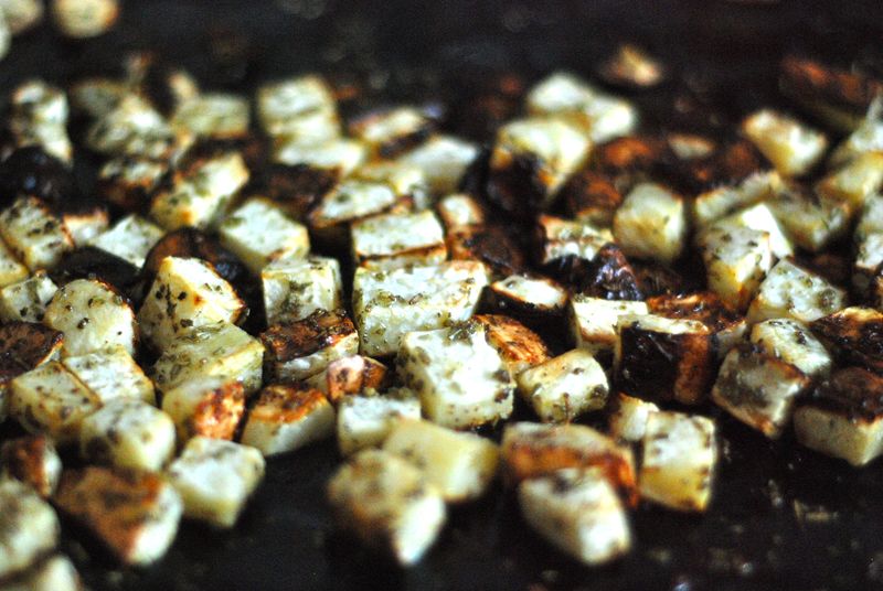 Whole30 roasted celery root with garlic-herb rub Whole30 roasted celery root with garlic-herb rub