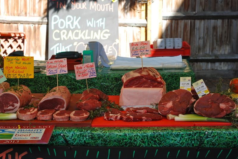 Beef at the Barnes farmer's market Beef at the Barnes farmer's market
