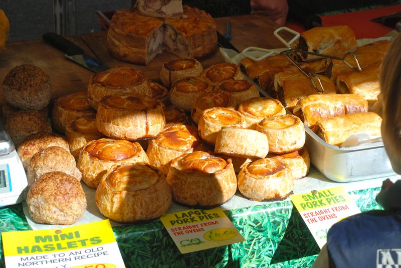 Pork pies at Barnes market Pork pies at Barnes market