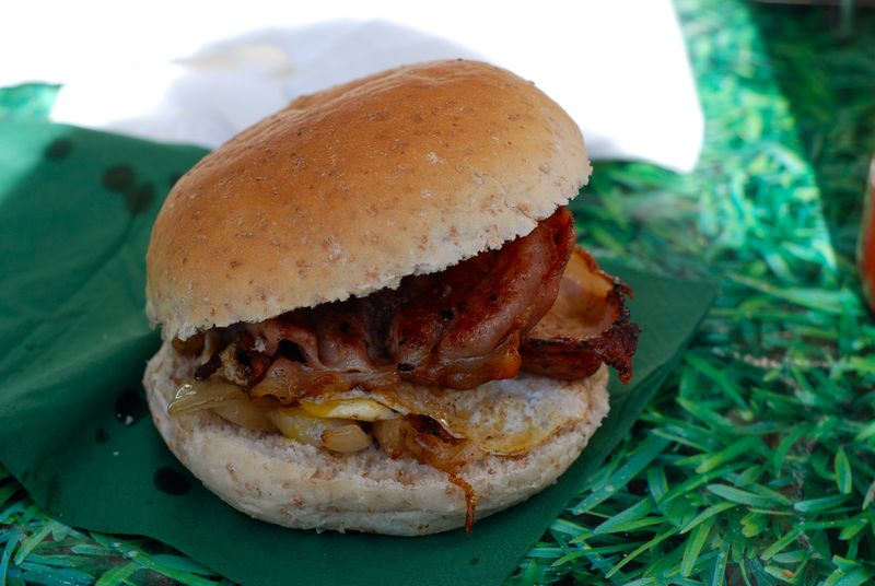 Egg sandwich at Barnes farmer's market Egg sandwich at Barnes farmer's market