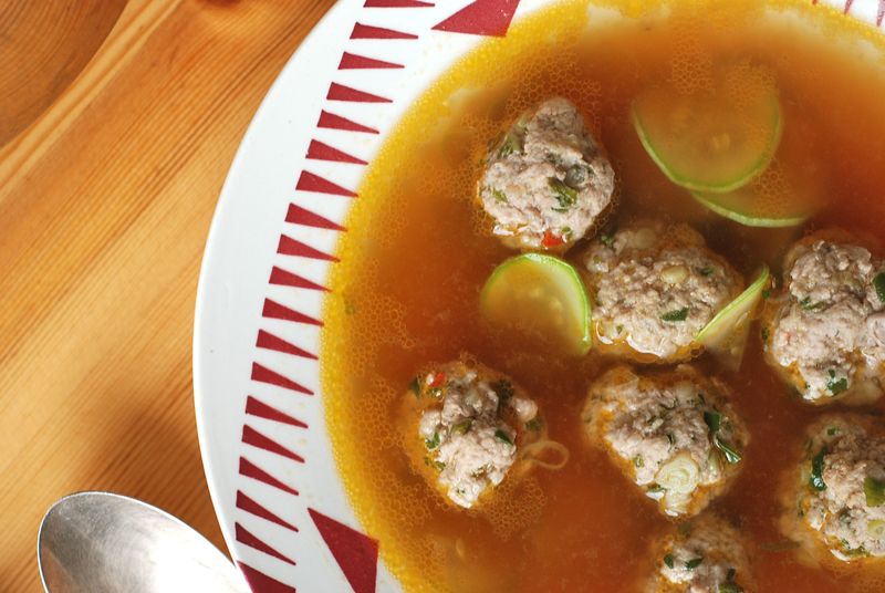 Nigel Slater's Pork Meatballs in Broth Nigel Slater's Pork Meatballs in Broth