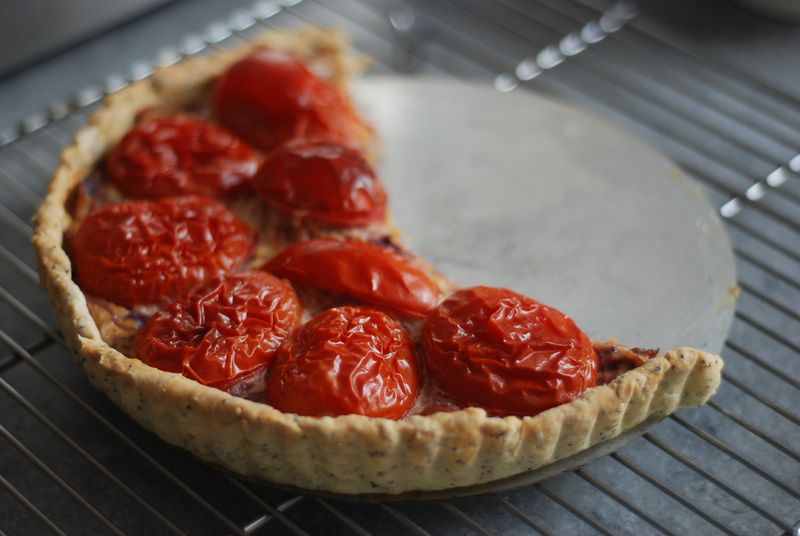 Tomato mustard tart Tomato mustard tart