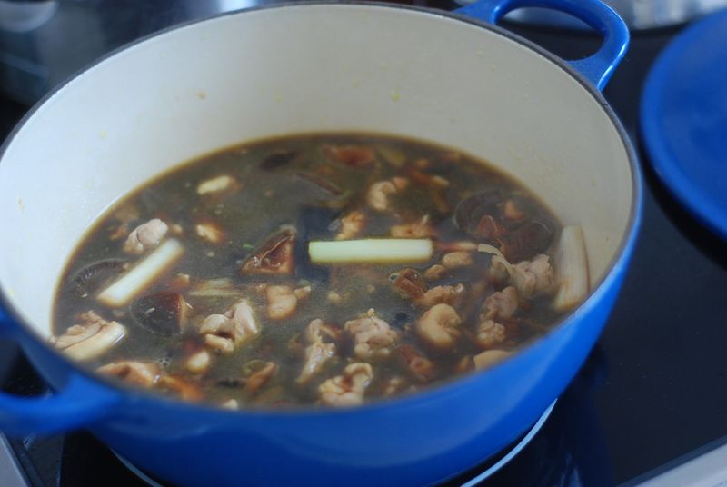 Chicken and shiitake mushrooms Chicken and shiitake mushrooms