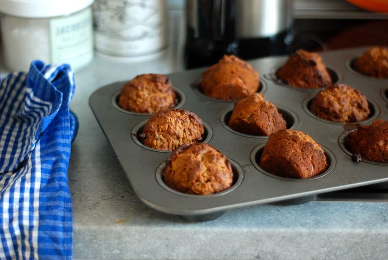 Banana rye muffins Banana rye muffins