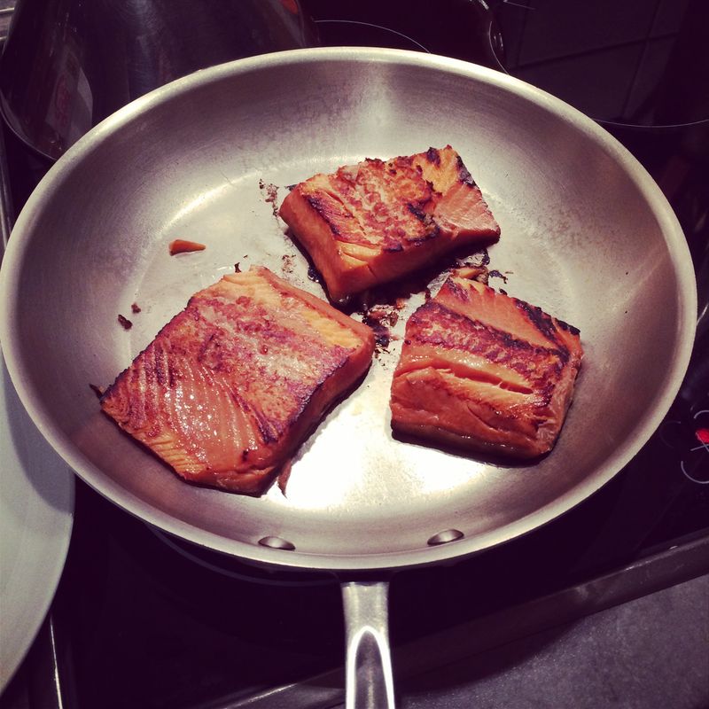 Teriyaki salmon Teriyaki salmon