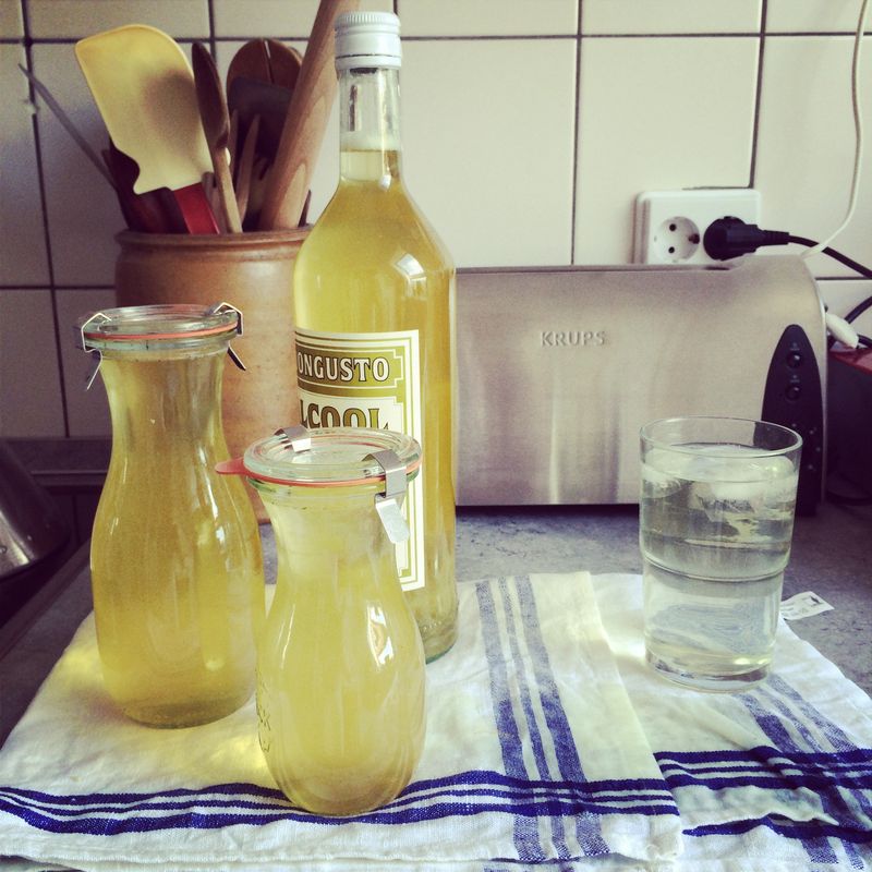 Elderflower cordial Elderflower cordial
