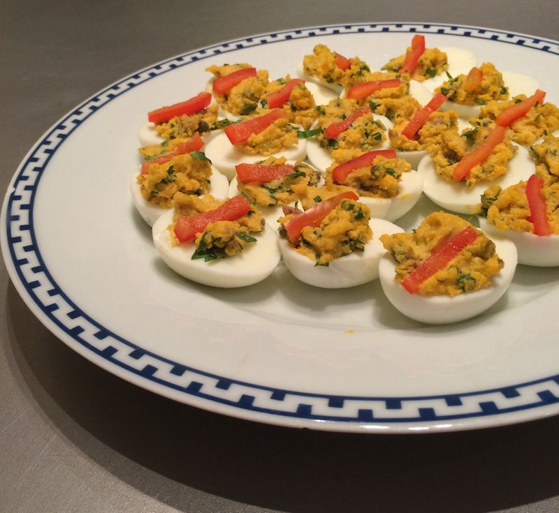 Marcella Hazan's stuffed eggs Marcella Hazan's stuffed eggs
