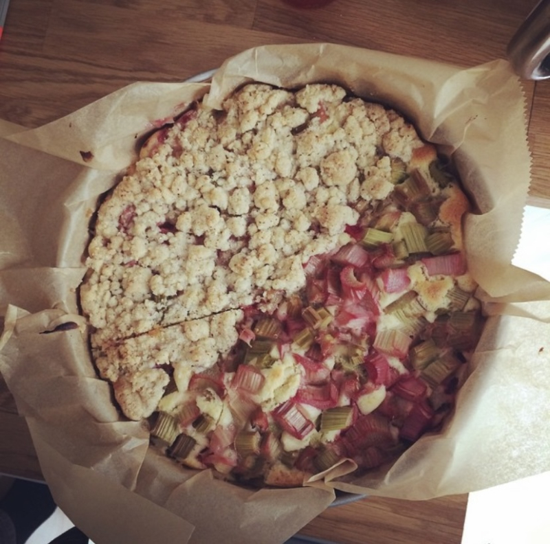 Rhabarberkuchen Rhabarberkuchen
