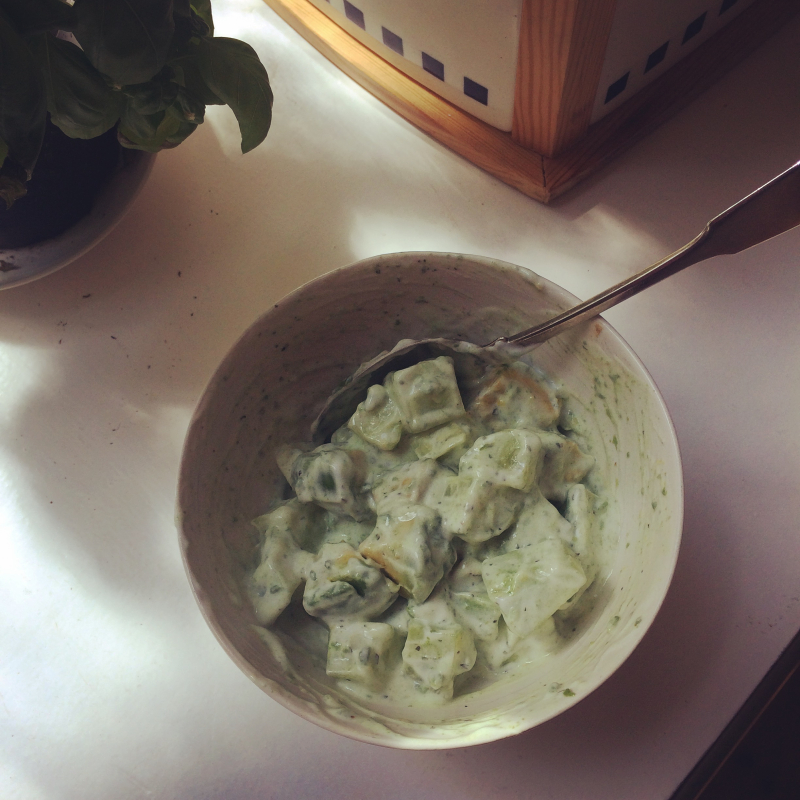 Avocado cucumber salad Avocado cucumber salad