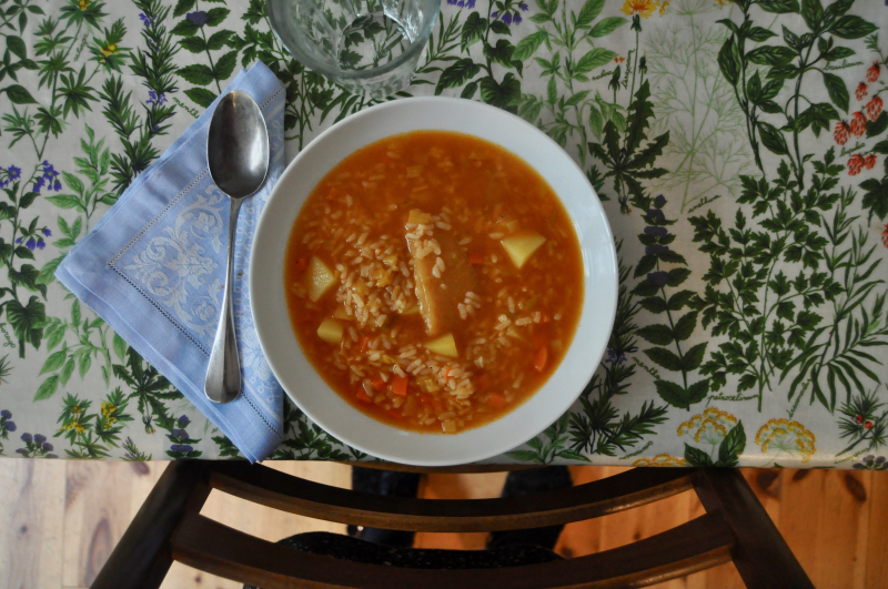 Rice and Potato Soup with Parmesan Rice and Potato Soup with Parmesan