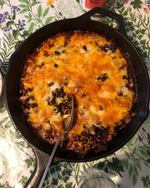 Ali Slage's Cheesy Black Bean Bake