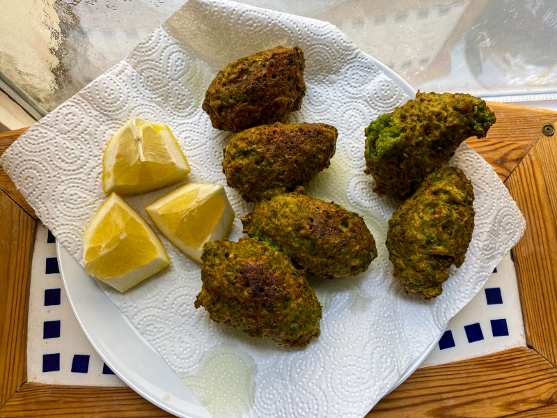 Ottolenghi's Pea Fritters with Feta and Za'atar Ottolenghi's Pea Fritters with Feta and Za'atar